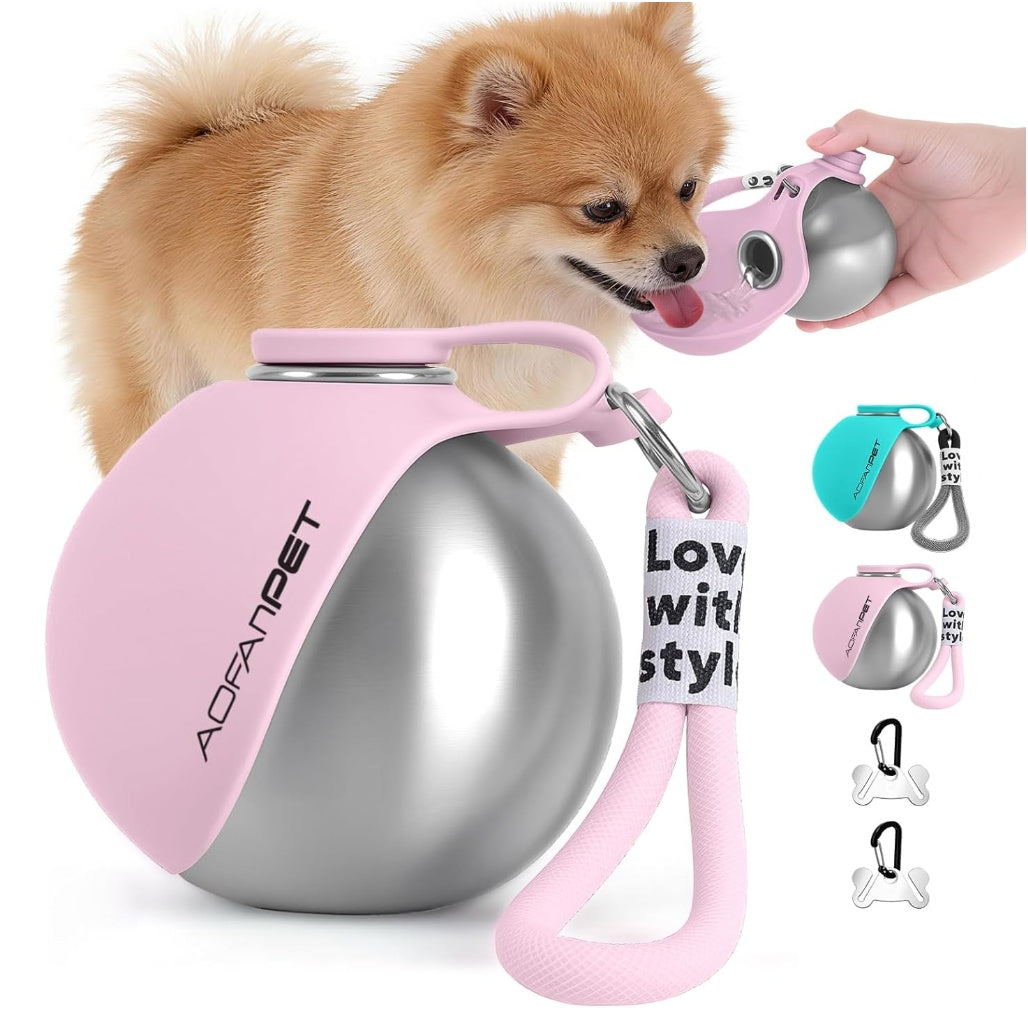 Pawy Splash & Go Portable Water Bottle for Dogs – hero shot
