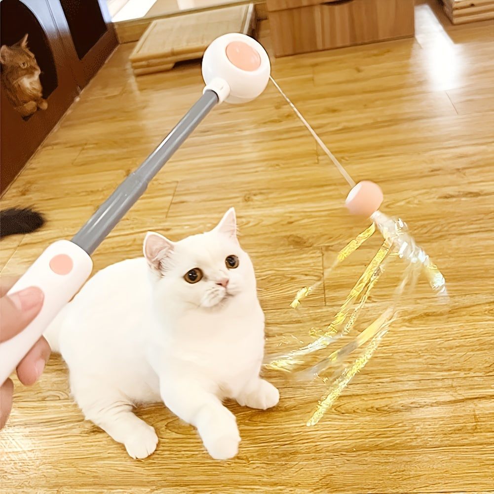 Retractable Feather Cat Teaser Wand – Pawy product photo 2