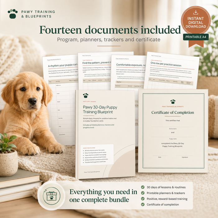Pawy 30-Day Puppy Training Blueprint