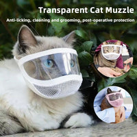 Cat Anti-Bite Transparent Mesh Muzzle – Pawy product photo 5