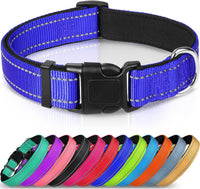 Adjustable Reflective Nylon Webbing Dog Collar – Pawy product photo 2