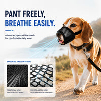 Breathable Air-Mesh Dog Muzzle – Pawy product photo 8
