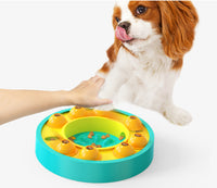 Clever Paws Puzzle Board dog puzzle feeder in use — product photo