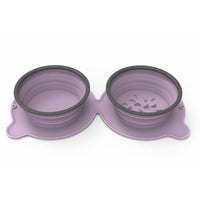 Foldable Silicone Double Feeding Bowl for Dogs & Cats – Pawy product photo 3