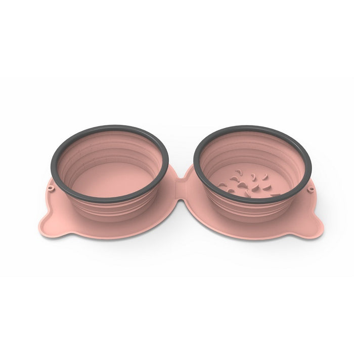 Foldable Silicone Double Feeding Bowl for Dogs & Cats – Pawy product photo 2