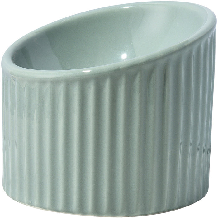 Anti-Vomit Tilted Ceramic Cat Bowl – Pawy product photo 1