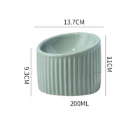 Anti-Vomit Tilted Ceramic Cat Bowl – Pawy product photo 8