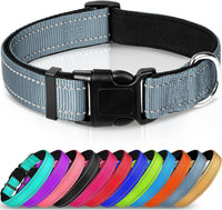 Adjustable Reflective Nylon Webbing Dog Collar – Pawy product photo 4